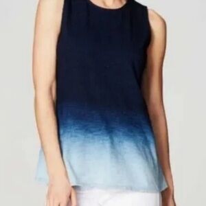 J.Jill Pure Jill Elegant Ombre Sleeveless Tank Top Festival Bohemian